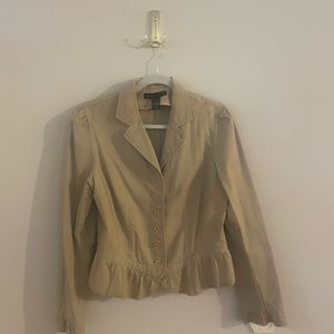 Vintage Y2K Khaki Buttoned Blazer